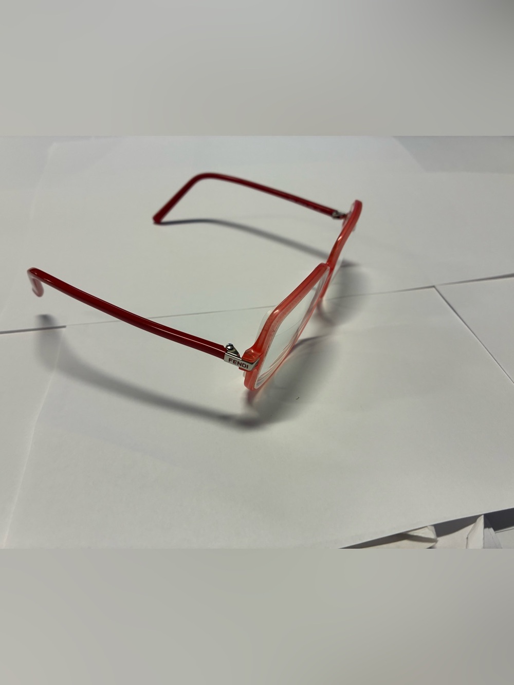 Fendi Red Oversized Square Women's Eyewear Frames - Picture 9 of 13